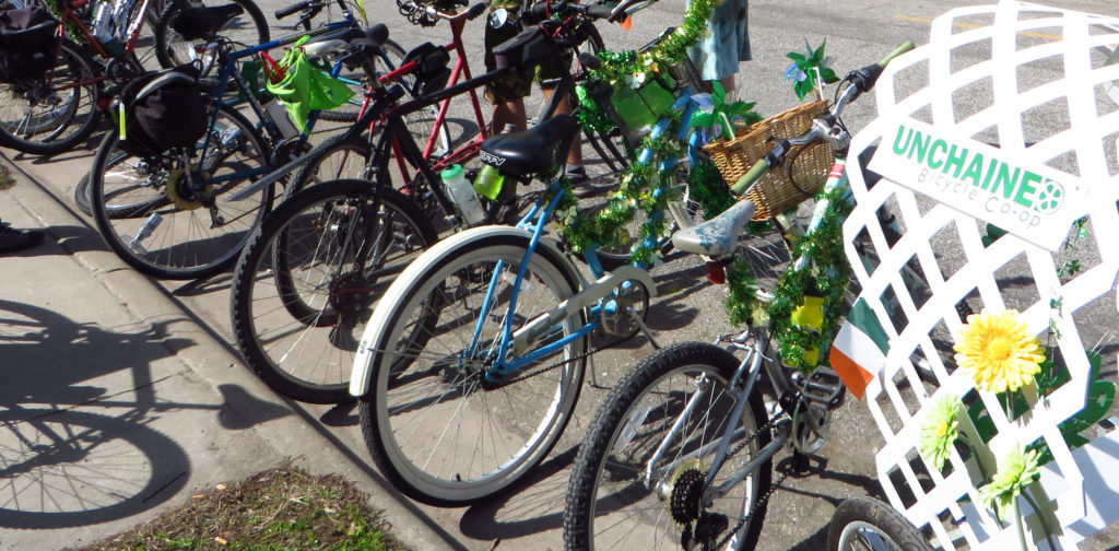 Bikes on St Patrick's Day